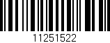 Código de barras (EAN, GTIN, SKU, ISBN): '11251522'