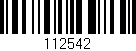 Código de barras (EAN, GTIN, SKU, ISBN): '112542'