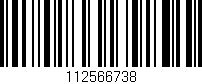 Código de barras (EAN, GTIN, SKU, ISBN): '112566738'