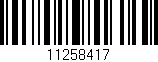 Código de barras (EAN, GTIN, SKU, ISBN): '11258417'
