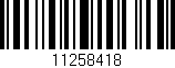Código de barras (EAN, GTIN, SKU, ISBN): '11258418'