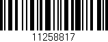 Código de barras (EAN, GTIN, SKU, ISBN): '11258817'