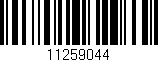 Código de barras (EAN, GTIN, SKU, ISBN): '11259044'