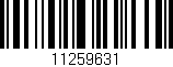 Código de barras (EAN, GTIN, SKU, ISBN): '11259631'