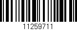 Código de barras (EAN, GTIN, SKU, ISBN): '11259711'