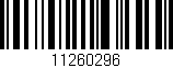Código de barras (EAN, GTIN, SKU, ISBN): '11260296'