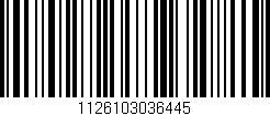 Código de barras (EAN, GTIN, SKU, ISBN): '1126103036445'