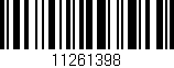 Código de barras (EAN, GTIN, SKU, ISBN): '11261398'