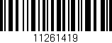 Código de barras (EAN, GTIN, SKU, ISBN): '11261419'