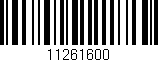 Código de barras (EAN, GTIN, SKU, ISBN): '11261600'