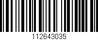 Código de barras (EAN, GTIN, SKU, ISBN): '112643035'