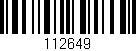 Código de barras (EAN, GTIN, SKU, ISBN): '112649'