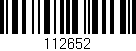 Código de barras (EAN, GTIN, SKU, ISBN): '112652'