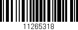 Código de barras (EAN, GTIN, SKU, ISBN): '11265318'