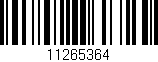 Código de barras (EAN, GTIN, SKU, ISBN): '11265364'