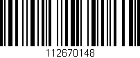 Código de barras (EAN, GTIN, SKU, ISBN): '112670148'