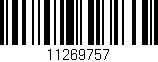 Código de barras (EAN, GTIN, SKU, ISBN): '11269757'