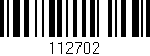 Código de barras (EAN, GTIN, SKU, ISBN): '112702'