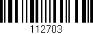 Código de barras (EAN, GTIN, SKU, ISBN): '112703'