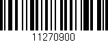 Código de barras (EAN, GTIN, SKU, ISBN): '11270900'