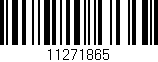 Código de barras (EAN, GTIN, SKU, ISBN): '11271865'