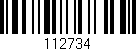 Código de barras (EAN, GTIN, SKU, ISBN): '112734'