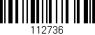 Código de barras (EAN, GTIN, SKU, ISBN): '112736'