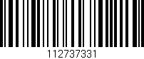 Código de barras (EAN, GTIN, SKU, ISBN): '112737331'