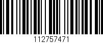 Código de barras (EAN, GTIN, SKU, ISBN): '112757471'