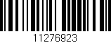 Código de barras (EAN, GTIN, SKU, ISBN): '11276923'