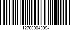 Código de barras (EAN, GTIN, SKU, ISBN): '1127800040094'