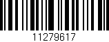 Código de barras (EAN, GTIN, SKU, ISBN): '11279617'