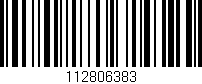 Código de barras (EAN, GTIN, SKU, ISBN): '112806383'