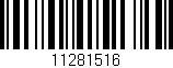 Código de barras (EAN, GTIN, SKU, ISBN): '11281516'