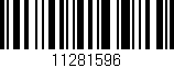 Código de barras (EAN, GTIN, SKU, ISBN): '11281596'