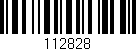 Código de barras (EAN, GTIN, SKU, ISBN): '112828'