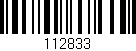 Código de barras (EAN, GTIN, SKU, ISBN): '112833'