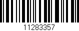 Código de barras (EAN, GTIN, SKU, ISBN): '11283357'