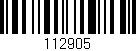 Código de barras (EAN, GTIN, SKU, ISBN): '112905'