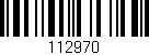 Código de barras (EAN, GTIN, SKU, ISBN): '112970'