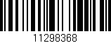 Código de barras (EAN, GTIN, SKU, ISBN): '11298368'