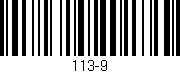 Código de barras (EAN, GTIN, SKU, ISBN): '113-9'