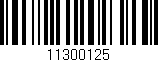 Código de barras (EAN, GTIN, SKU, ISBN): '11300125'