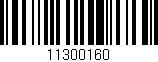 Código de barras (EAN, GTIN, SKU, ISBN): '11300160'