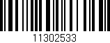 Código de barras (EAN, GTIN, SKU, ISBN): '11302533'