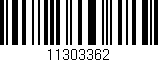 Código de barras (EAN, GTIN, SKU, ISBN): '11303362'