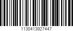 Código de barras (EAN, GTIN, SKU, ISBN): '1130413927447'