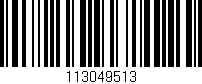 Código de barras (EAN, GTIN, SKU, ISBN): '113049513'