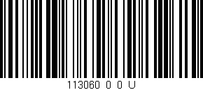 Código de barras (EAN, GTIN, SKU, ISBN): '113060_0_0_U'