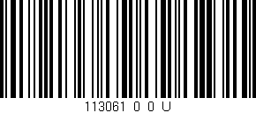 Código de barras (EAN, GTIN, SKU, ISBN): '113061_0_0_U'